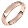 14K Rose Gold 4.5 mm Comfort-Fit European-Style Band Size 10