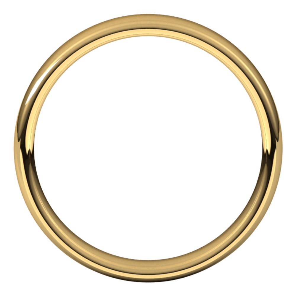 14K Yellow Gold 4.5 mm Comfort-Fit European-Style Band Size 5