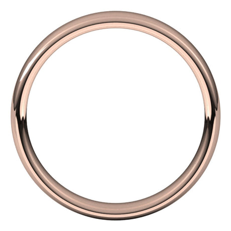 14K Rose Gold 4.5 mm Comfort-Fit European-Style Band Size 10