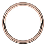 14K Rose Gold 4.5 mm Comfort-Fit European-Style Band Size 10