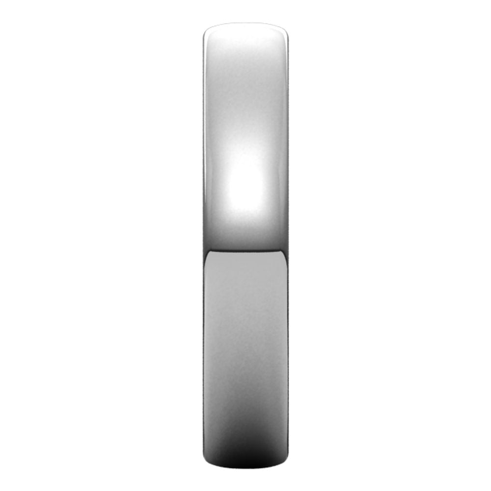 Sterling Silver 4.5 mm Comfort-Fit European-Style Band Size 9
