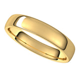 14K Yellow Gold 4.5 mm Comfort-Fit European-Style Band Size 5