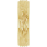 18K Yellow Gold 6 mm Stepped-Edge Textured Comfort-Fit Flat Band Size 8.5