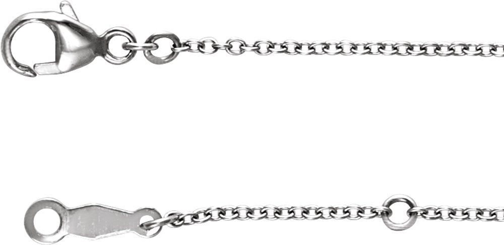 Platinum 1.2 mm Adjustable Cable 16-18" Chain
