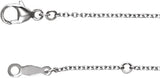 Platinum 1.2 mm Adjustable Cable 16-18" Chain
