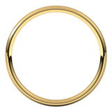18K Yellow Gold 2 mm Lightweight Comfort-Fit European-Style Band Size 5