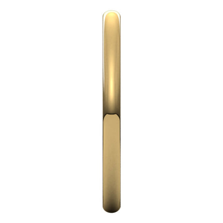 14K Yellow Gold 2 mm Lightweight Comfort-Fit European-Style Band Size 5