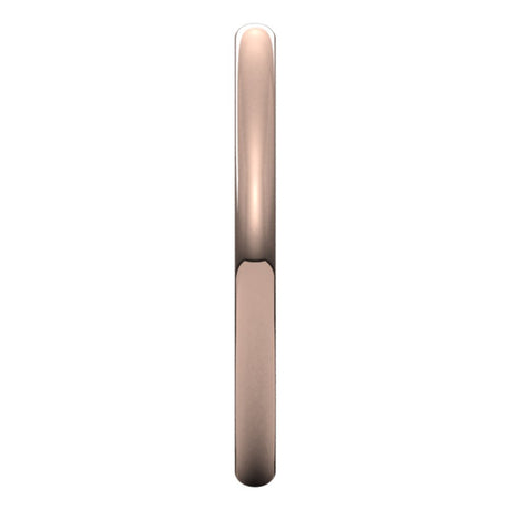 14K Rose Gold 2 mm Lightweight Comfort-Fit European-Style Band Size 7