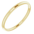 14K Yellow Gold 2 mm Lightweight Comfort-Fit European-Style Band Size 4