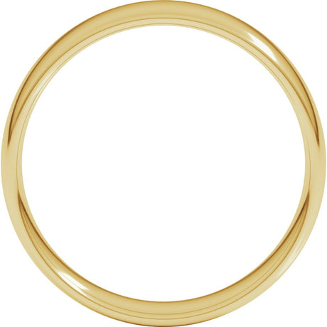 18K Yellow 6 mm Comfort-Fit Lightweight European-Style Band