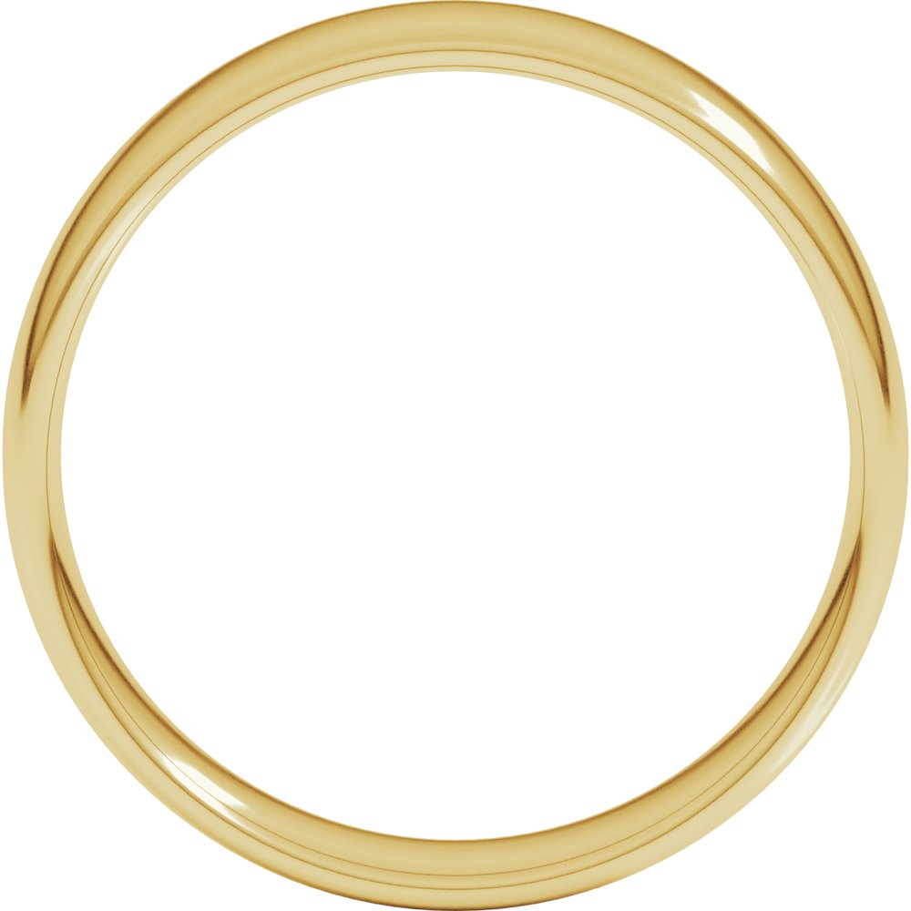 14K Yellow 6 mm Comfort-Fit Lightweight European-Style Band