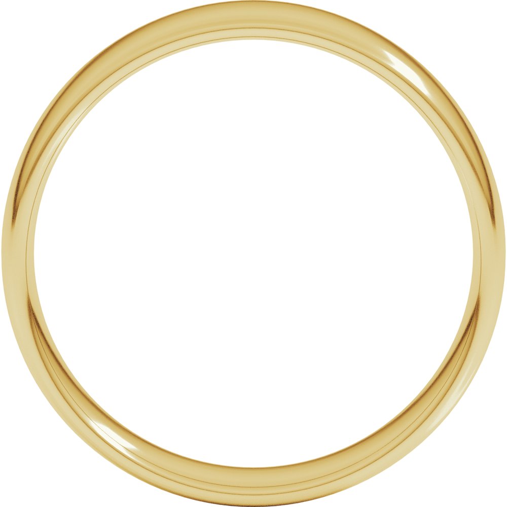 10K Yellow Gold 6 mm Lightweight Comfort-Fit European-Style Band Size 8