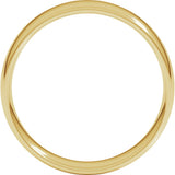 14K Yellow Gold 6 mm Lightweight Comfort-Fit European-Style Band Size 7