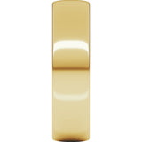 14K Yellow Gold 6 mm Lightweight Comfort-Fit European-Style Band Size 7