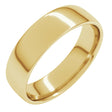 10K Yellow Gold 6 mm Lightweight Comfort-Fit European-Style Band Size 8