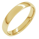 10K Yellow Gold 4 mm Lightweight Comfort-Fit European-Style Band Size 4.5