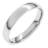 14K White Gold 4 mm Lightweight Comfort-Fit European-Style Band Size 5.5