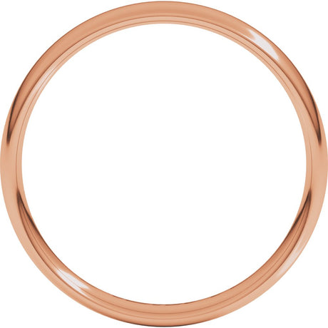 14K Rose 4 mm Comfort-Fit Lightweight European-Style Band