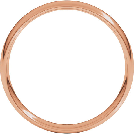 14K Rose Gold 4 mm Lightweight Comfort-Fit European-Style Band Size 10