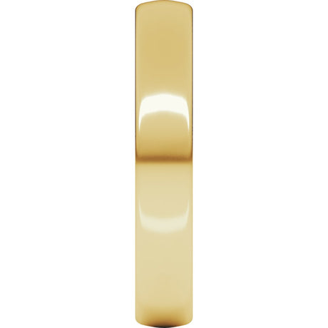 10K Yellow Gold 4 mm Lightweight Comfort-Fit European-Style Band Size 7