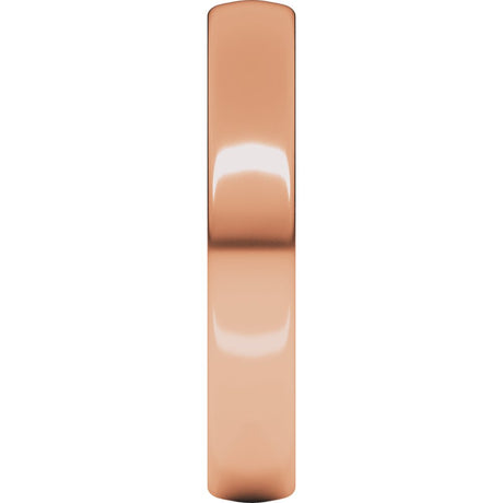 14K Rose Gold 4 mm Lightweight Comfort-Fit European-Style Band Size 10