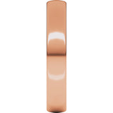 10K Rose 4 mm Lightweight Comfort-Fit European-Style Band Size 8.5