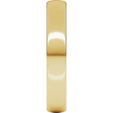 14K Yellow 4 mm Comfort-Fit Lightweight European-Style Band