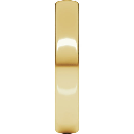 14K Yellow 4 mm Comfort-Fit Lightweight European-Style Band