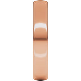 14K Rose Gold 4 mm Lightweight Comfort-Fit European-Style Band Size 10