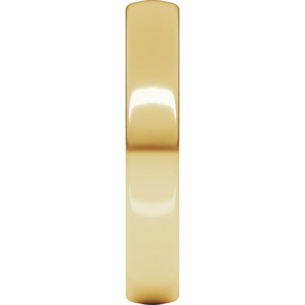 14K Yellow Gold 4 mm Lightweight Comfort-Fit European-Style Band Size 5
