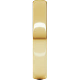 14K Yellow Gold 4 mm Lightweight Comfort-Fit European-Style Band Size 5