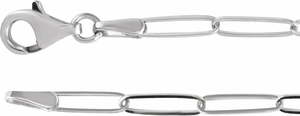 14K White 1/8 CTW Natural Diamond Heart 7" Bracelet