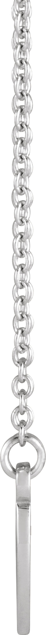 Sterling Silver Engravable Family Heart 18" Necklace