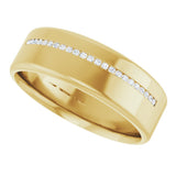 14K Yellow 0.08 CTW Natural Diamond Band