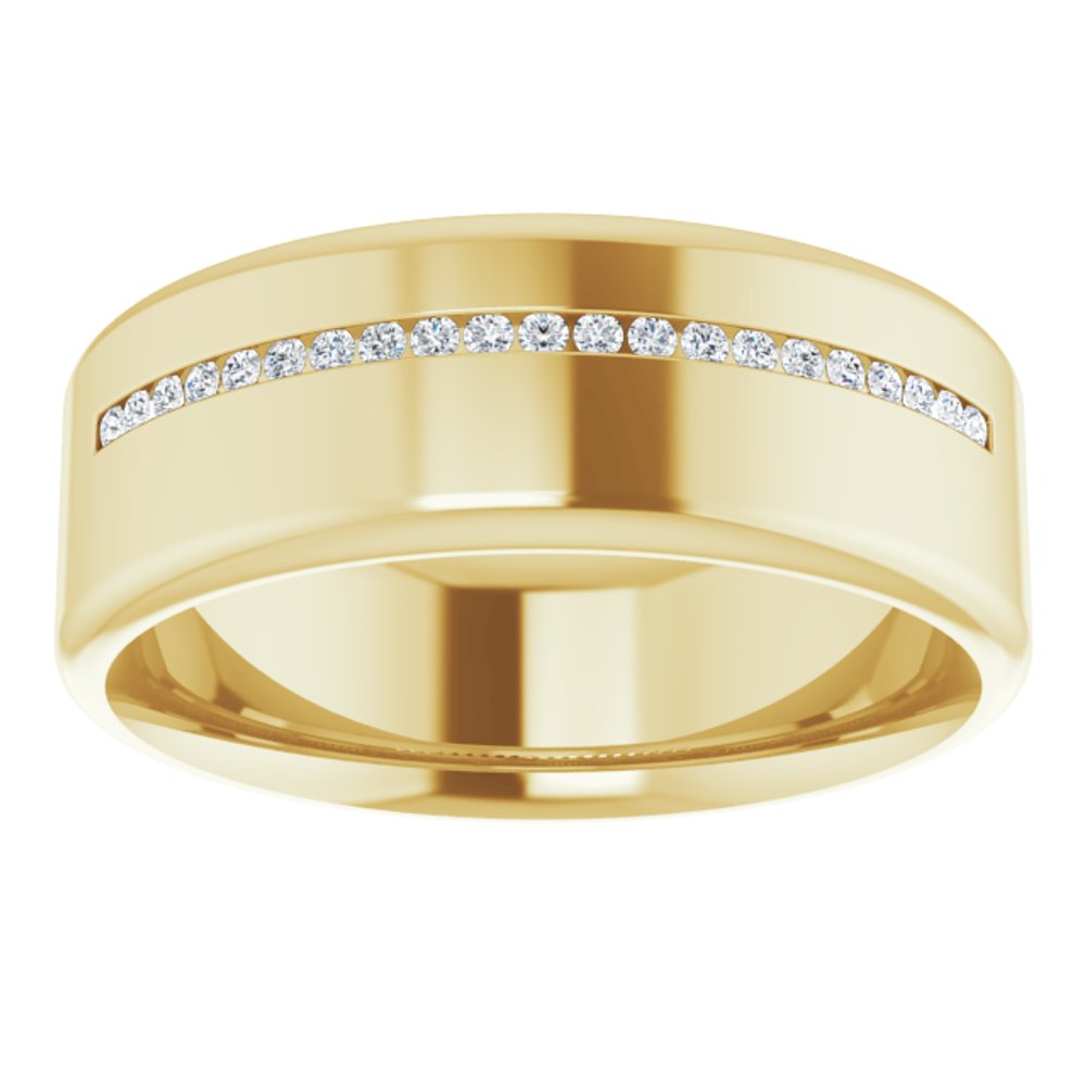 14K Yellow 0.08 CTW Natural Diamond Band
