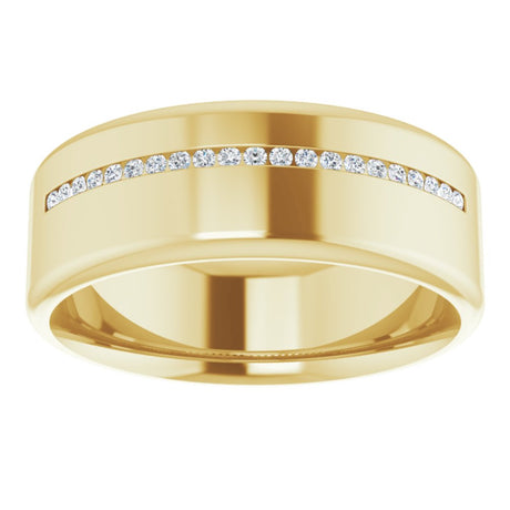 14K Yellow 0.08 CTW Natural Diamond Band