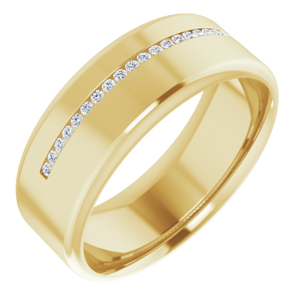 14K Yellow 0.08 CTW Natural Diamond Band
