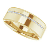 14K Yellow 0.08 CTW Natural Diamond Band