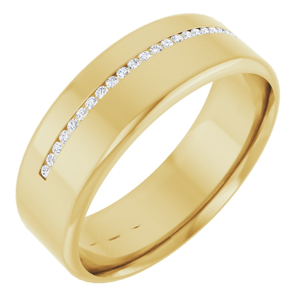 14K Yellow 0.08 CTW Natural Diamond Band