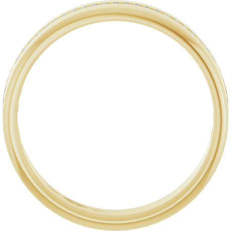 14K Yellow 0.08 CTW Natural Diamond Band