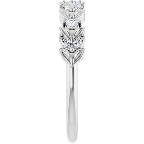 14K White Gold 1/4 CTW Natural Diamond Anniversary Band