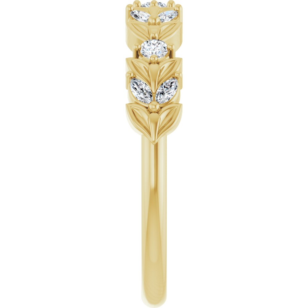 14K Yellow 1/4 CTW Lab-Grown Diamond Anniversary Band