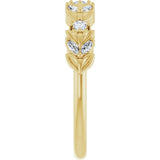 14K Yellow 1/4 CTW Lab-Grown Diamond Anniversary Band