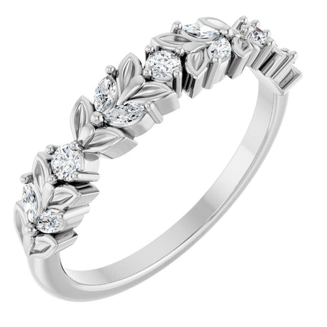 14K White Gold 1/4 CTW Natural Diamond Anniversary Band