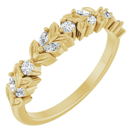 14K Yellow Gold 1/4 CTW Natural Diamond Anniversary Band