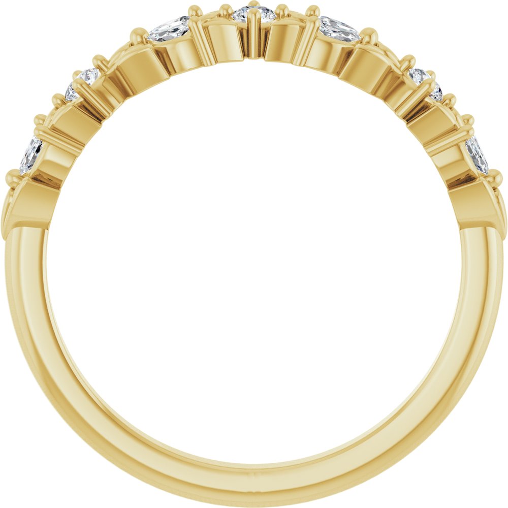 14K Yellow Gold 1/4 CTW Natural Diamond Anniversary Band
