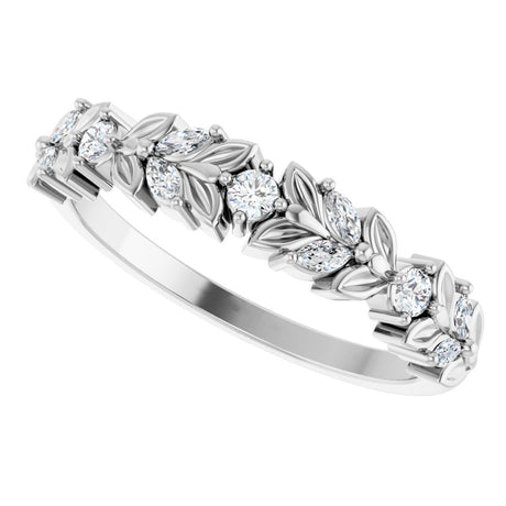14K White Gold 1/4 CTW Natural Diamond Anniversary Band