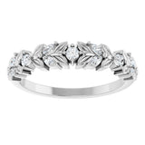 14K White Gold 1/4 CTW Natural Diamond Anniversary Band