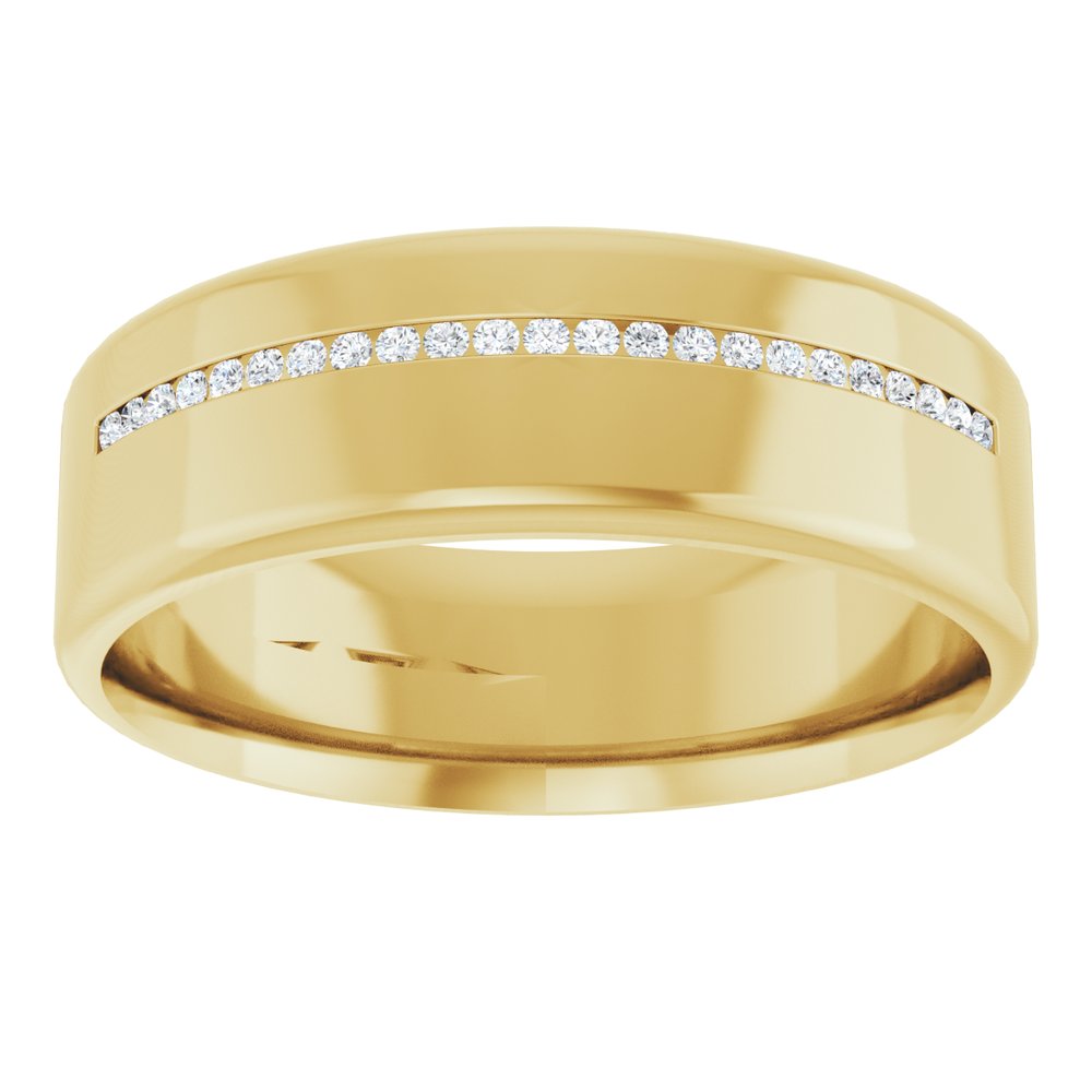 14K Yellow 0.08 CTW Natural Diamond Band