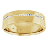 14K Yellow 0.08 CTW Natural Diamond Band
